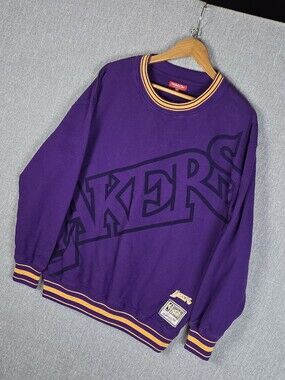 Mitchell & Ness Hardwood Classics Los Angeles Lakers Womens Sweatshirt Sz S